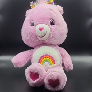 2008 Care Bear Pink‎ Cheer Plush Bear Toy
